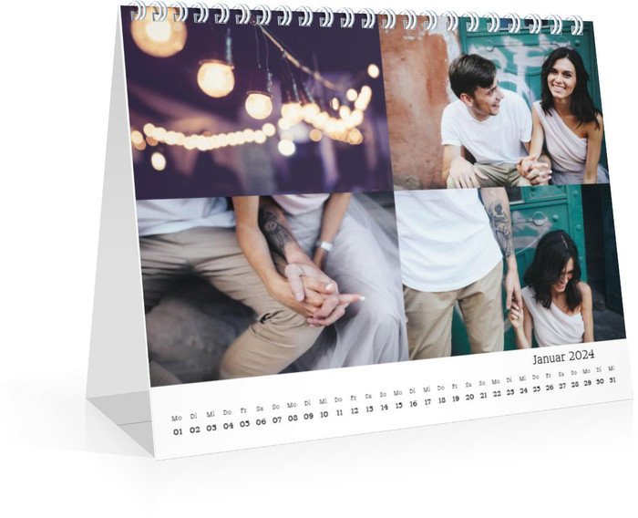 Monats-Tischkalender Blanko Collage