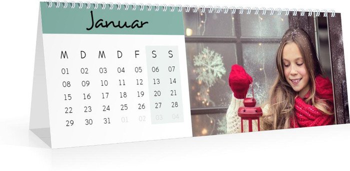 Monats-Tischkalender Hoch Farbenspiel