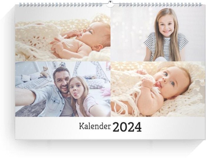 Wandkalender Blanko Collage quer