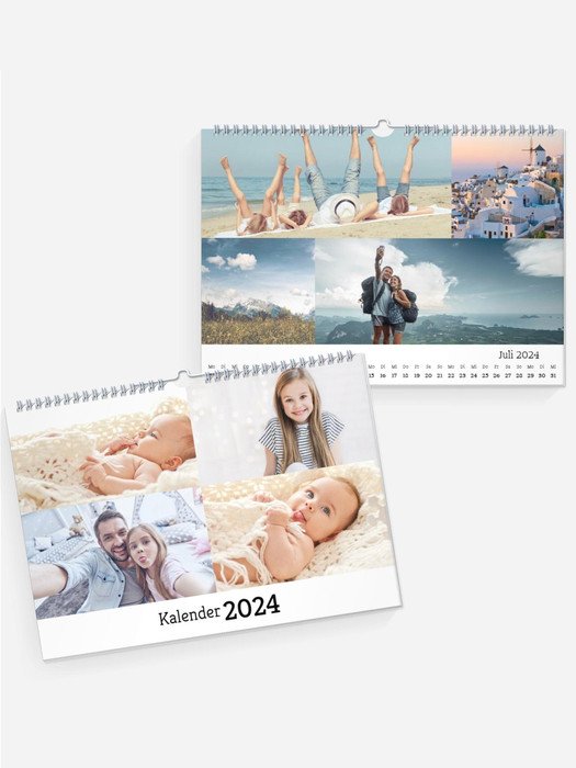 Wandkalender Blanko Collage quer