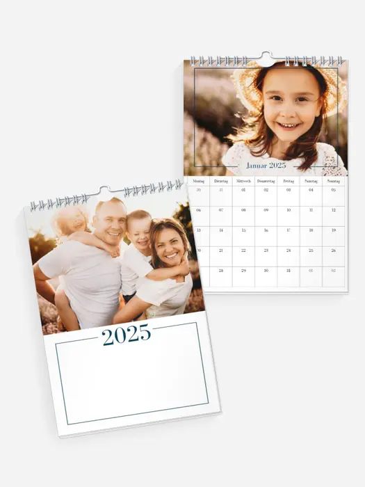 Wandkalender Farbrahmen