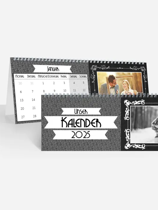 Monats-Tischkalender Eingerahmt