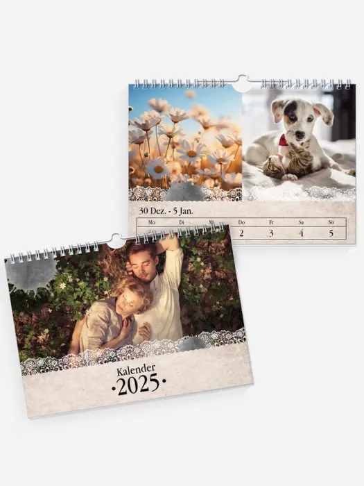 Wochen-Wandkalender Tintenklecks