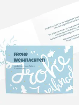 Weihnachtsgrußkarte Verwirrte Weihnachten