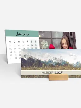 Monats-Tischkalender Hoch Farbenspiel