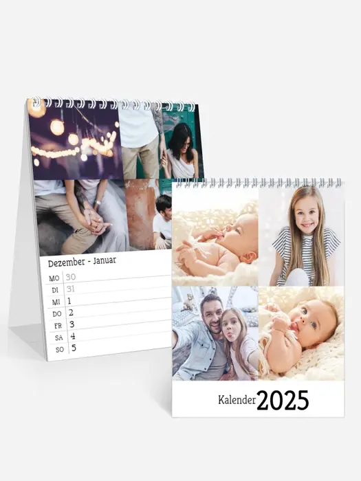 Wochen-Tischkalender Blanko Collage Wochen-Tischkalender Blanko Collage