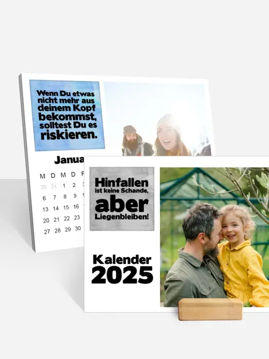 Monats-Tischkalender Anregung