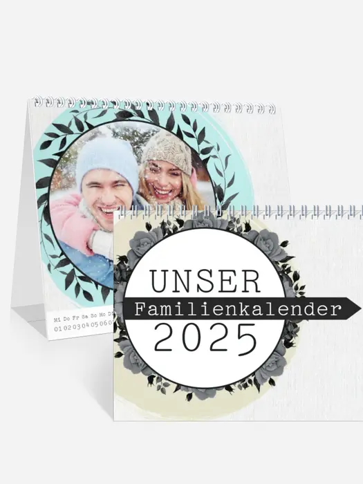 Tischkalender Blumenkranz | Monat